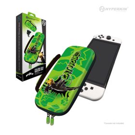   HYPERKIN Miraculous EVA Nintendo Switch/Switch OLED/Switch "Fekete macska" Erősített utazótok, Zöld