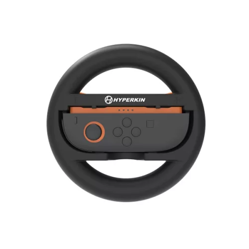 HYPERKIN Nintendo Switch 2 kormány kiegészítő csomag Joy-Con kontrollerhez, Fekete (2-PACK)