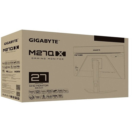 GIGABYTE LED Monitor IPS 27" M27Q X 2560x1440, 2xHDMI/Displayport/4xUSB