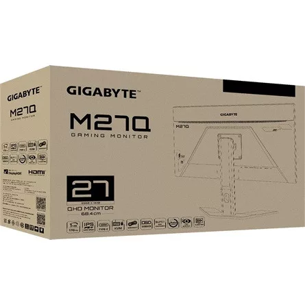 GIGABYTE LED Monitor IPS 27" M27Q 2560x1440, 2xHDMI/Displayport/3xUSB