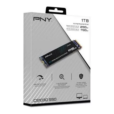 PNY CS1030 1TB PCIe x4 (3.0) M.2 2280 SSD fekete