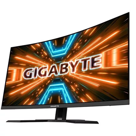 GIGABYTE Ívelt VA LED Monitor 31.5" M32UC 3840x2160 2xHDMI/Displayport/5xUSB
