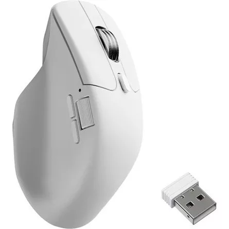 Keychron M6S 8K optikai Bluetooth / vezeték nélküli egér fehér
