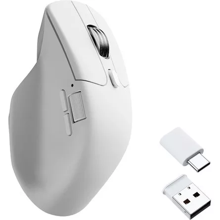 Keychron M6S optikai Bluetooth / vezeték nélküli egér fehér