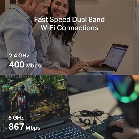 Mercusys Hálózati adapter WiFi AC1300 - MA30N (867Mbps 5GHz + 400Mpbs 2,4GHz; USB2.0; WPA3)