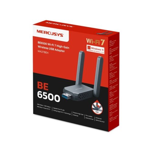 TP-LINK MERCUSYS Wireless Adapter USB Dual Band BE6500, MA37BEH