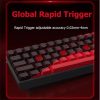 FGG MAD 68 HE RGB USB angol gaming Magnetic Amber Axis Pro mechanikus billentyűzet fekete