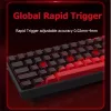 FGG MAD 68 HE RGB USB angol gaming Magnetic Amber Axis Pro mechanikus billentyűzet fekete