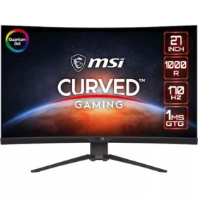   MSI MAG 275CQRF-QD 27" ívelt Quantum Dot VA LED gaming monitor fekete 170Hz FreeSync Premium (USB-C:15W)