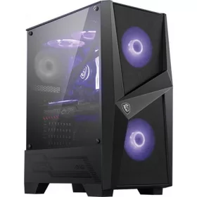   MSI MAG Forge 100M táp nélküli ablakos Mid Tower számítógépház fekete