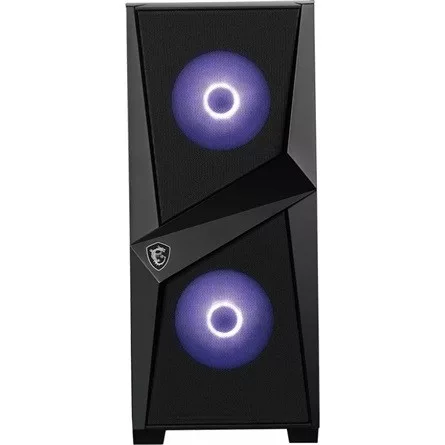 MSI MAG Forge 100M táp nélküli ablakos Mid Tower számítógépház fekete
