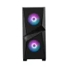 MSI PCC MSI Ház Midi ATX FORGE 100R, 2xARGB ventilátor, Tápegység nélkül, üvegfalú, fekete