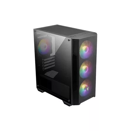 MSI MAG FORGE M100A táp nélküli ablakos MT Mini Tower számítógépház fekete