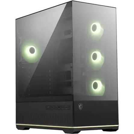MSI MAG Pano 110R PZ táp nélküli ablakos Mid Tower számítógépház fekete