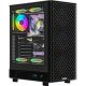 Formula Számítógépház - Mana Dynamic Black (fekete, ablakos, 4x12cm venti, ATX, 2xUSB3.0, 1xType-C)