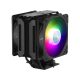CoolerMaster COOLER MASTER MasterAir MA612 Stealth ARGB, LGA1700 támogatással, fekete CPU hűt