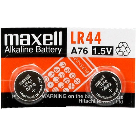 Maxell gomb (LR44/AG13/A76) alkáli elem 2db (téphető blister)