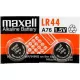 Maxell gomb (LR44/AG13/A76) alkáli elem 10db (5x2db téphető blister)