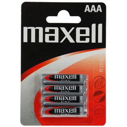 Maxell féltartós AAA (R03) alkáli elem 4db