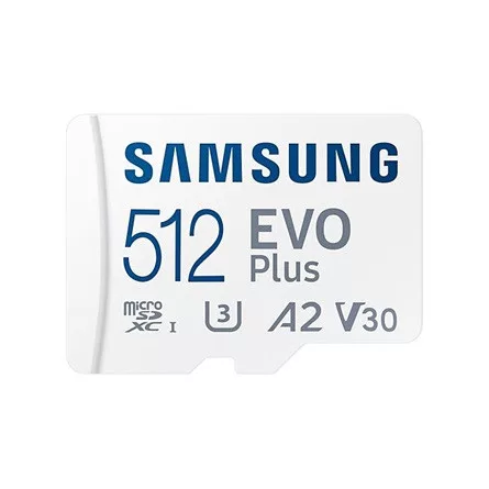 Samsung EVO Plus 512GB microSD (MB-MC512KA/EU) memóriakártya adapterrel