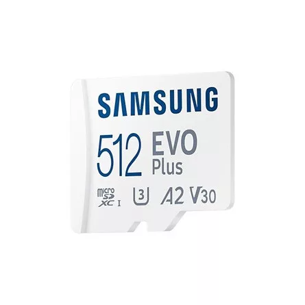 Samsung EVO Plus 512GB microSD (MB-MC512KA/EU) memóriakártya adapterrel