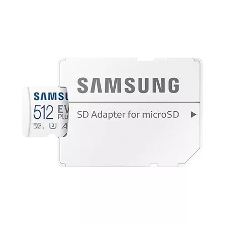 Samsung EVO Plus 512GB microSD (MB-MC512KA/EU) memóriakártya adapterrel