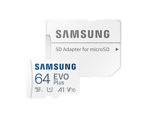 Samsung EVO Plus 64GB microSD (MB-MC64KA/EU) memóriakártya adapterrel