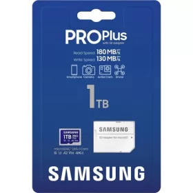   Samsung MicroSD kártya - 1TB MB-MD1T0SA/EU (PRO PLUS, microSDXC, UHS-I, R180/W130, adapter, 1TB)