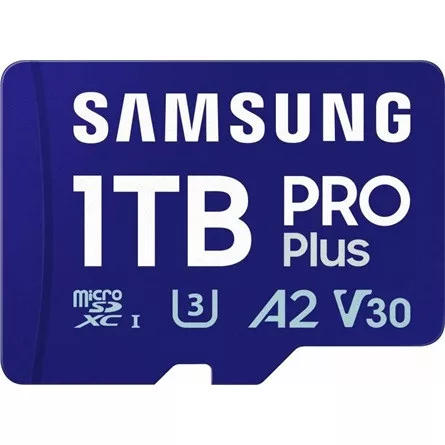 Samsung MicroSD kártya - 1TB MB-MD1T0SA/EU (PRO PLUS, microSDXC, UHS-I, R180/W130, adapter, 1TB)