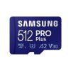 Samsung 512GB Pro Plus (SD-adapter) UHS-1 U3 V30 A1 microSDXC memóriakártya BOX kék