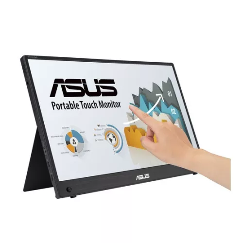 ASUS MON ASUS MB16AHT ZenScreen hordozható monitor 15.6" IPS 1920x1080, USB Type-C, Mini HDMI, Touch