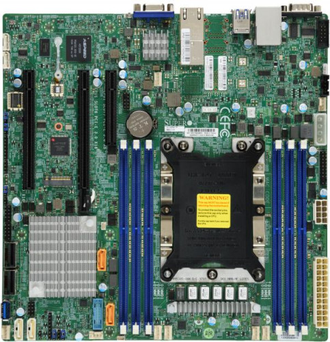 SUPERMICRO Supermirco mainboard server MBD-X12SPI-TF-O ATX, Intel C621A, Dual LAN with 10GBase-T with Intel X550, Intel C621A controller for 10 SATA3 (6 Gbps) ports; RAID 0,1,5,10, 2 PCI-E 4.0...
