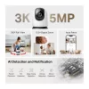 TP-LINK MERCUSYS Wireless Kamera Cloud beltéri éjjellátó AI támogatás, MC230