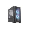 CoolerMaster COOLER MASTER Ház Mini Tower ATX MASTERBOX MB311L ARGB + Kontroller + 2db Ventil