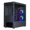 CoolerMaster COOLER MASTER Ház Mini Tower ATX MASTERBOX MB311L ARGB + Kontroller + 2db Ventil