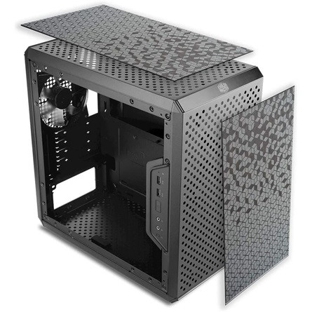 Cooler Master MasterBox Q300L táp nélküli ablakos MT Mini Tower számítógépház fekete