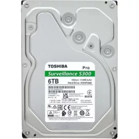   Toshiba Belső HDD 3.5" - S300 PRO Surveillance 6TB (Bulk; Biztonságtechnikai rögzítőkbe; 512MB / 7200RPM)