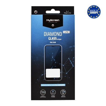 Myscreen Tecno Spark 20 4G MYSCREEN DIAMOND GLASS LITE EDGE képernyővédő üveg 2.5D, 9H, FEKETE
