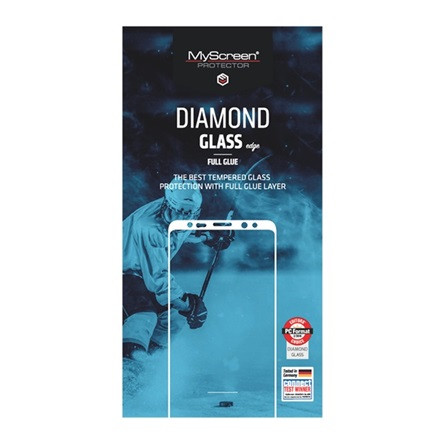 Myscreen Motorola Moto G75 MYSCREEN DIAMOND GLASS EDGE képernyővédő üveg 2.5D, 9H, FEKETE