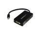 StarTech Displayport mini -> Displayport DVI-D HDMI M/F adapter 0.15m fekete