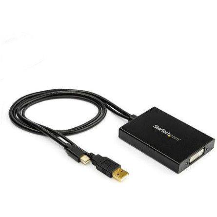 StarTech Mini DisplayPort -> DVI-I M/F aktív adapter 0.35m fekete