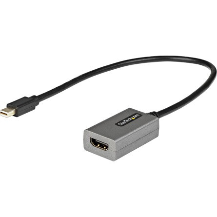 StarTech Mini DisplayPort 1.2 -> HDMI 1.4 M/F adapter 0.3m fekete