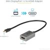 StarTech Mini DisplayPort 1.2 -> HDMI 1.4 M/F adapter 0.3m fekete