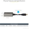 StarTech Mini DisplayPort 1.2 -> HDMI 1.4 M/F adapter 0.3m fekete