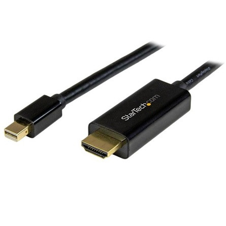 StarTech Displayport mini -> HDMI M/M video jelkábel 1m 4k fekete