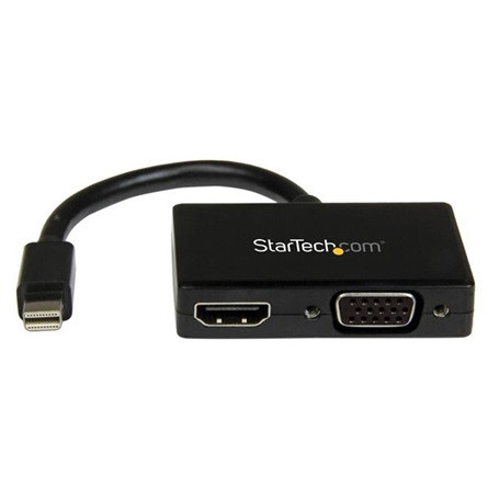 StarTech Displayport mini -> HDMI VGA M/F adapter 0.2m fekete