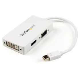   StarTech Displayport mini -> VGA HDMI DVI-D M/F adapter 0.2m fehér