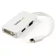 StarTech Displayport mini -> VGA HDMI DVI-D M/F adapter 0.2m fehér