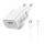 XIAOMI MDY-09-EW hálózati töltő USB aljzat 10W, gyorstöltő + Type-C kábel, FEHÉR