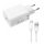 XIAOMI hálózati töltő USB aljzat 22.5W, gyorstöltő + Type-C kábel, FEHÉR